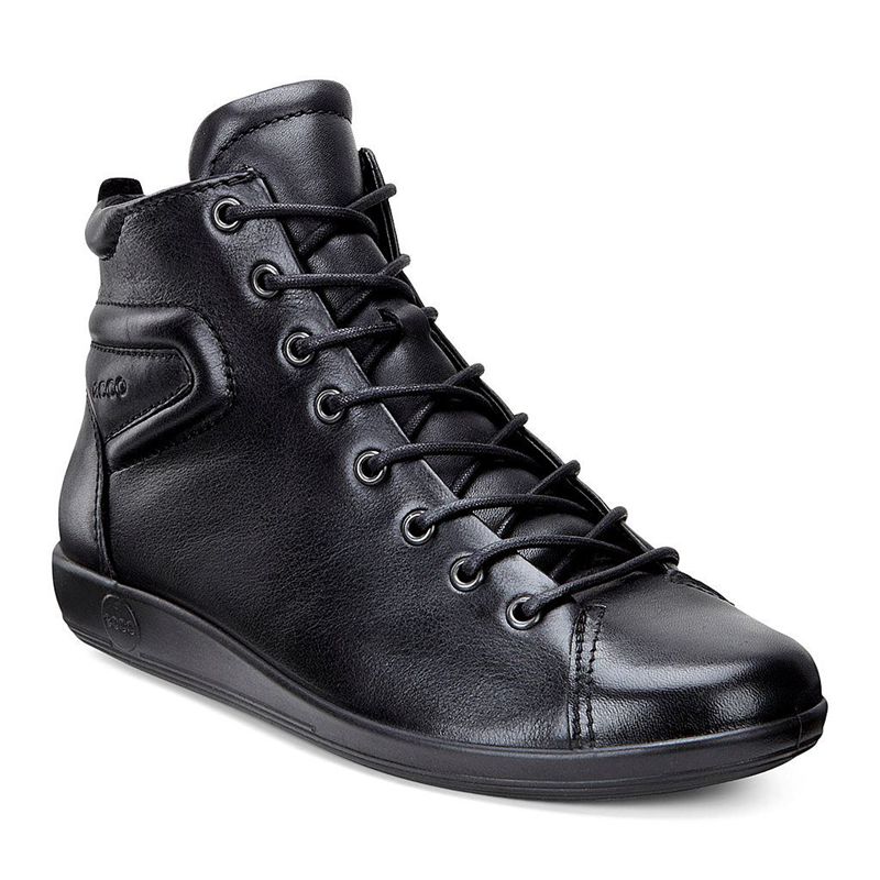 Women Boots Ecco Soft 2.0 - Sneakers Black - India RKDSYT615